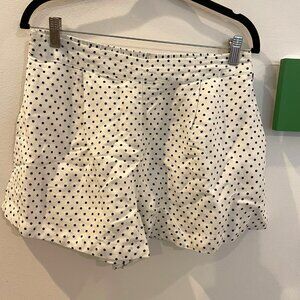 Women's Mini Polka Dot Linen Flared High Rise Shorts kate spade Target Xs Lined